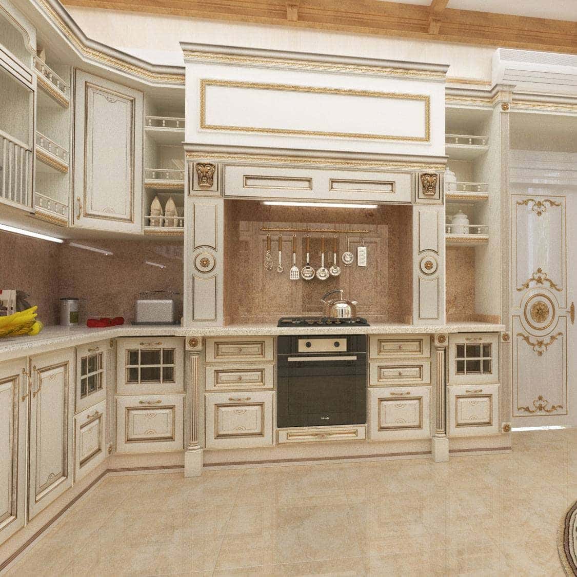 ELEGANT KITCHEN PROJECT BESPOKE FIXED FURNITURE