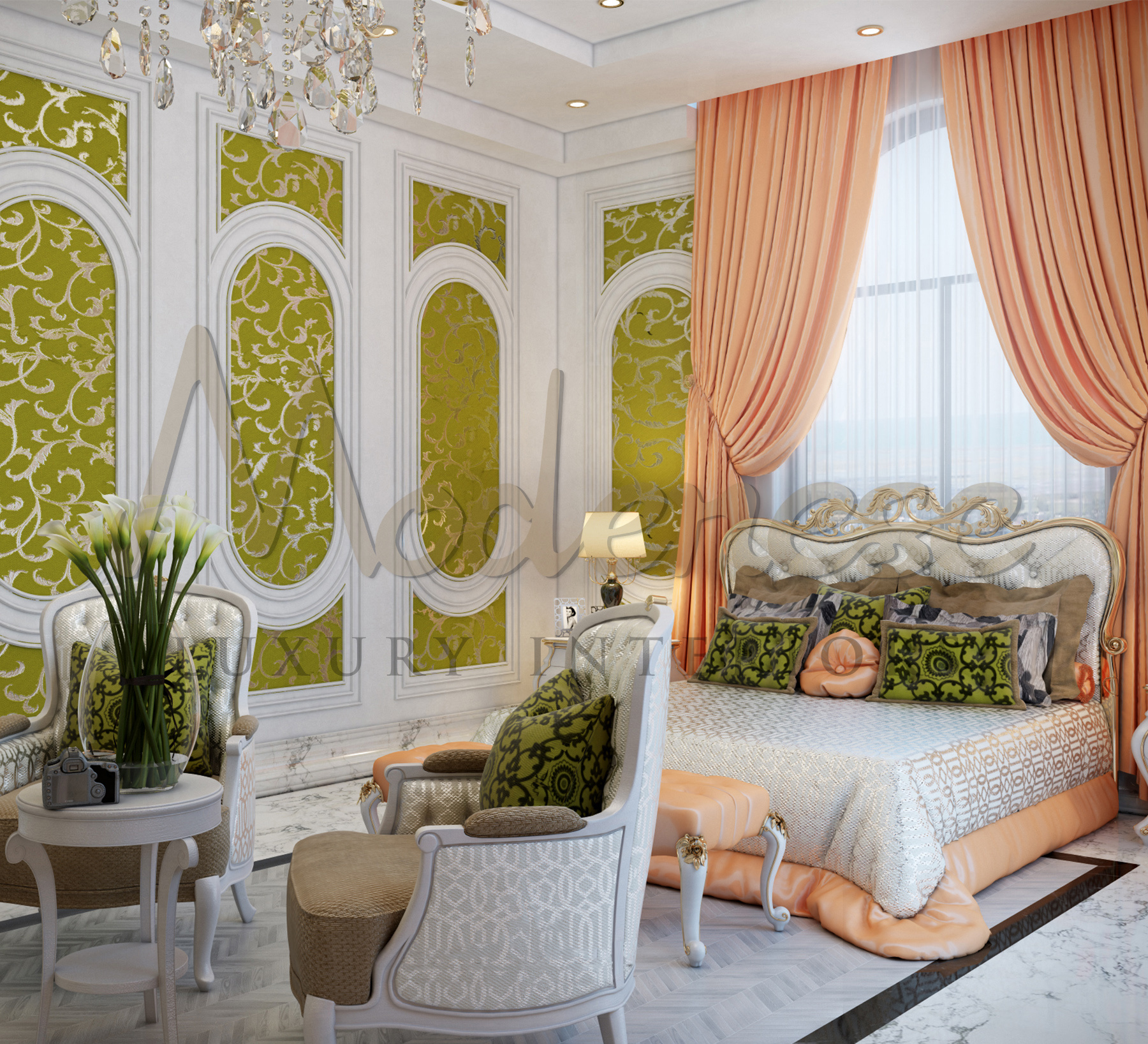 LUXURY CLASSIC BEDROOMS TO CREATE A WONDERFUL SCENARIO FOR VILLA IN JEDDAH, KSA