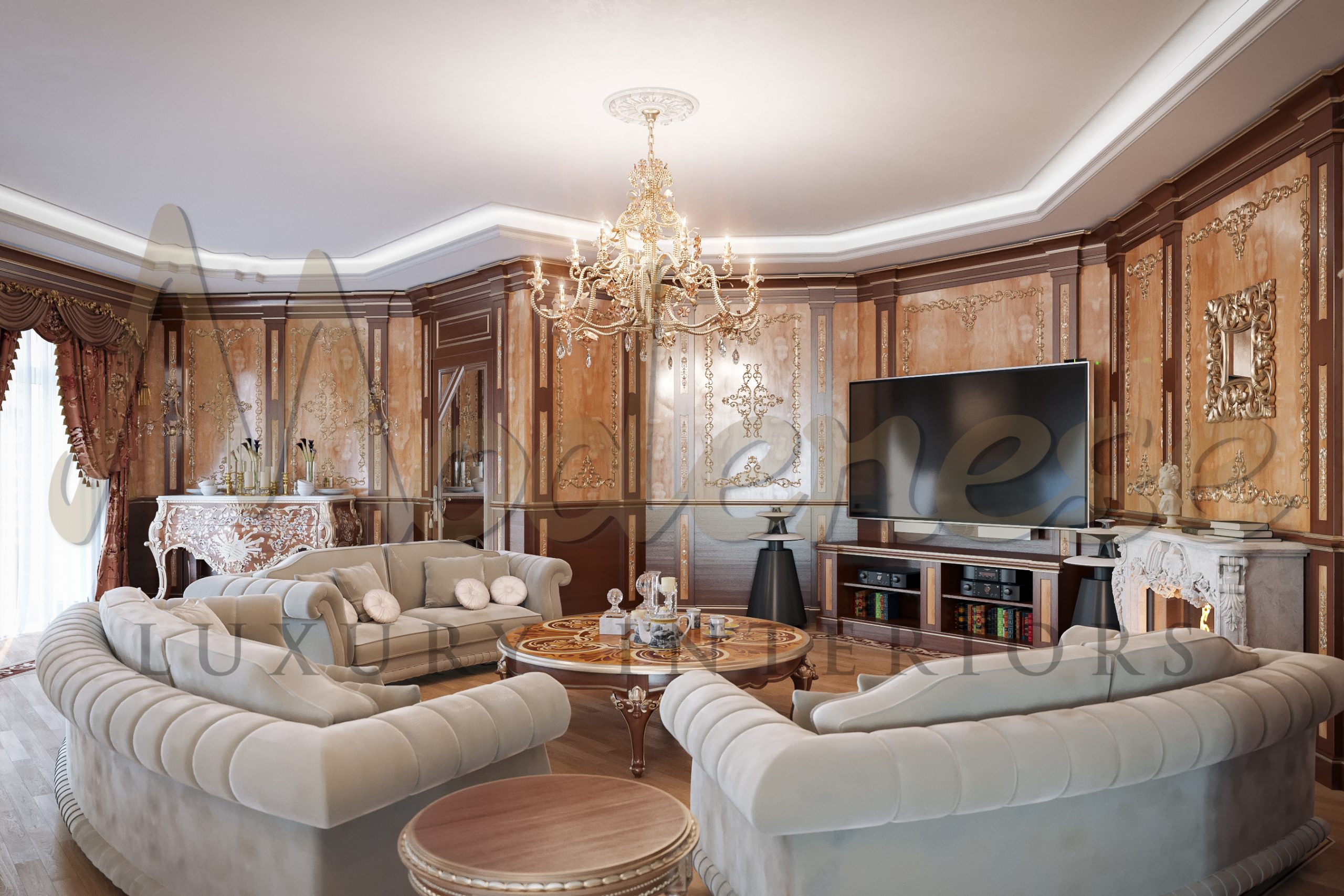 NOBLE CLASSICAL HOUSE DESIGN IN MOSCOW, RUSSIA