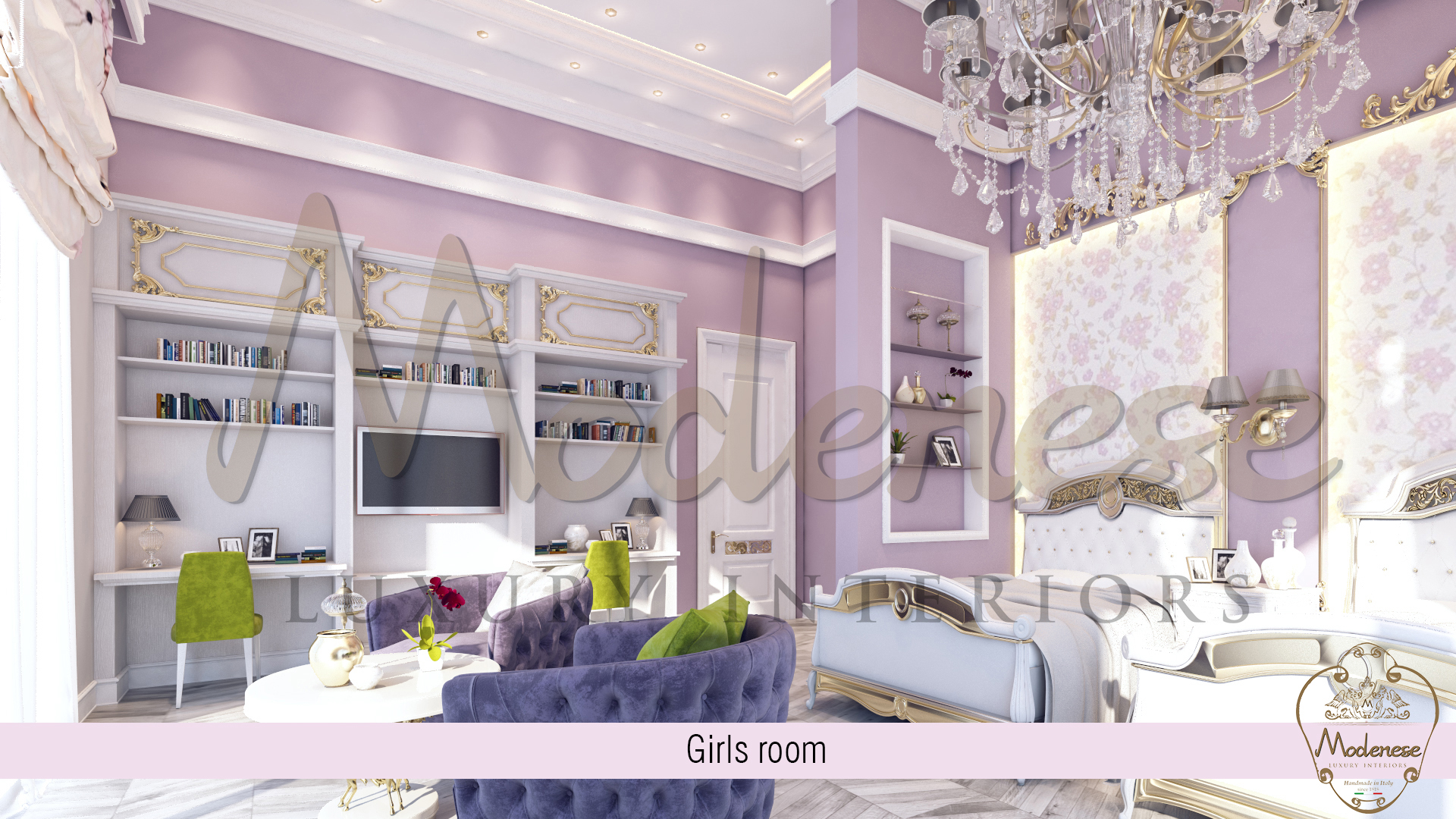 DECORATING GIRLS BEDROOM FOR VILLA IN LONDON, UNITED KINGDOM