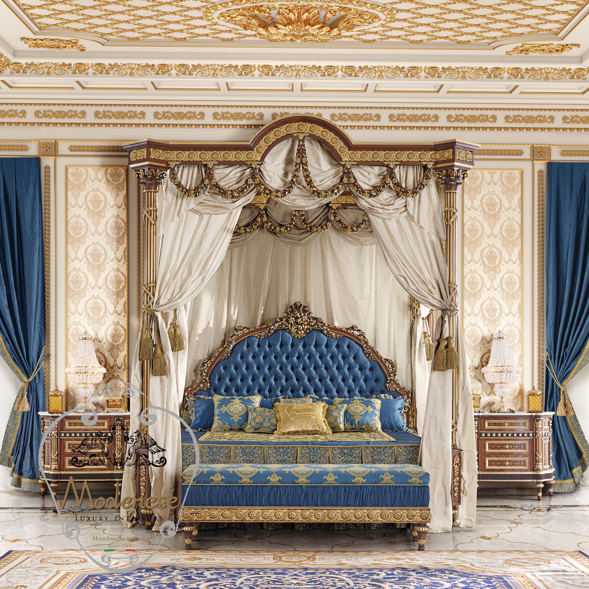 IMPRESSIVE CLASSIC BEDROOM INTERIOR ⋆ Luxury Italian Classic Furniture