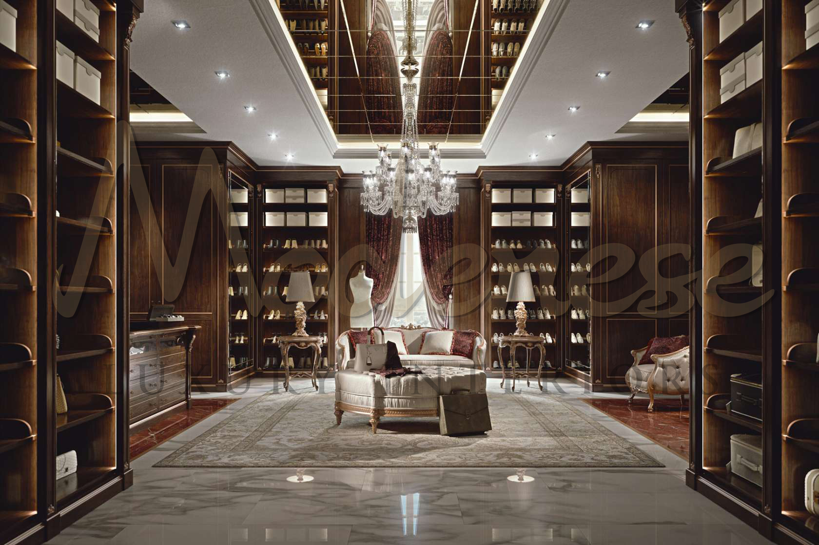 GORGEOUS DRESSING ROOM DESIGN FOR VILLA IN ABUJA, NIGERIA