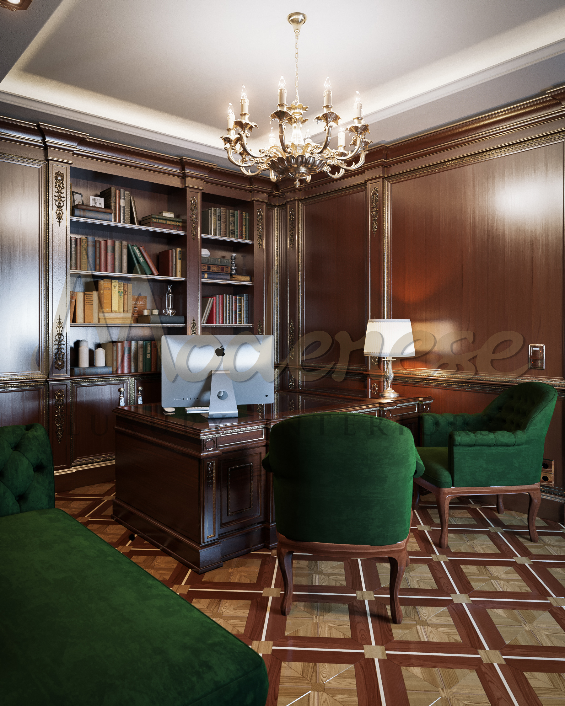 CLASSICAL STYLE HOME OFFICE DESIGN – LAGOS, NIGERIA