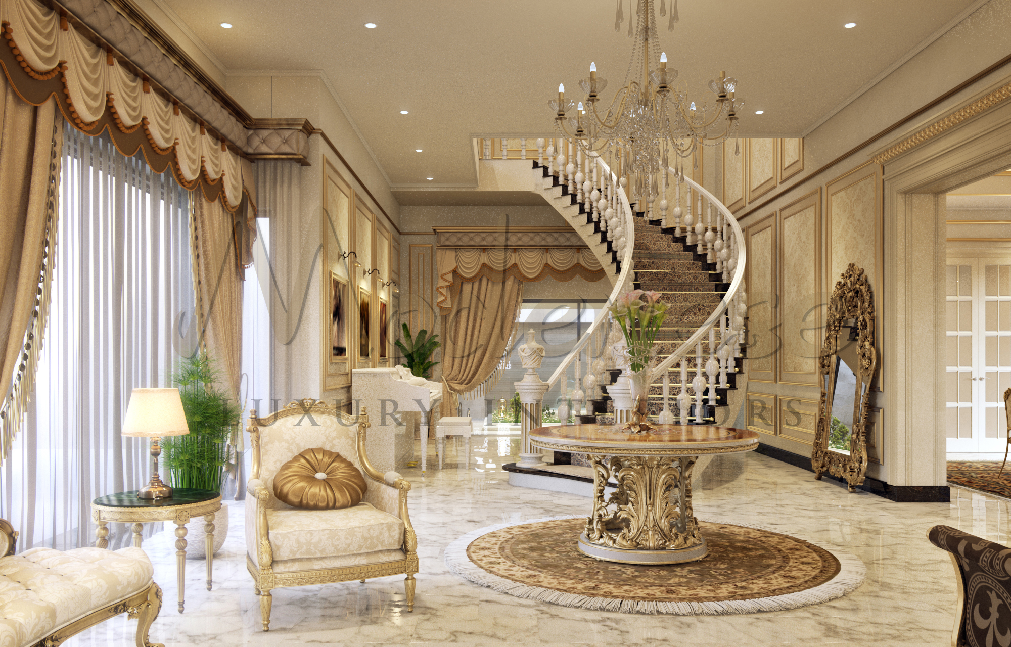 CLASSIC VILLA INTERIOR DESIGN IN RIYADH, SAUDI ARABIA