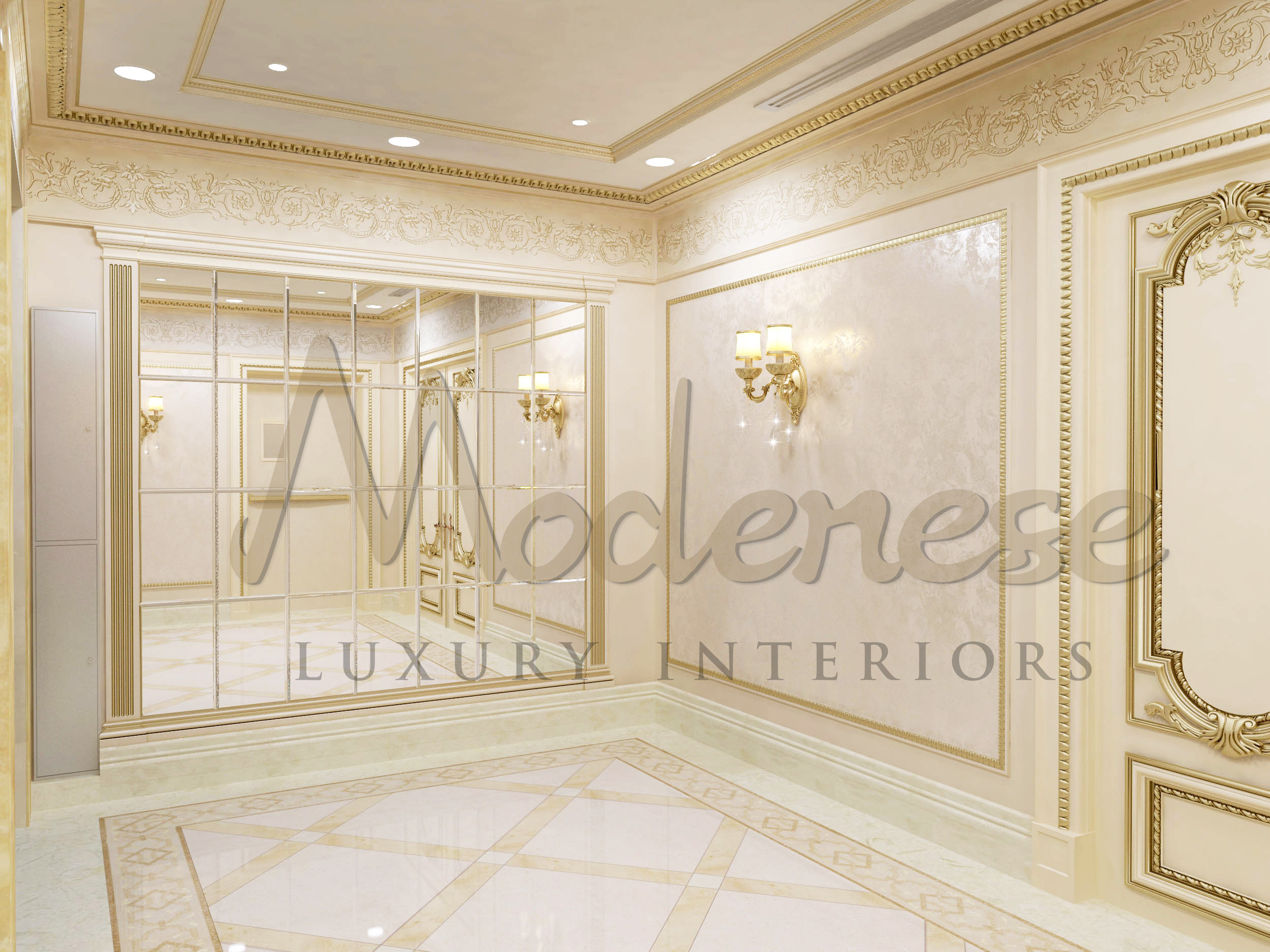 BEAUTIFUL HALL INTERIOR DESIGN FOR VILLA IN LONDON, GREAT BRITAIN