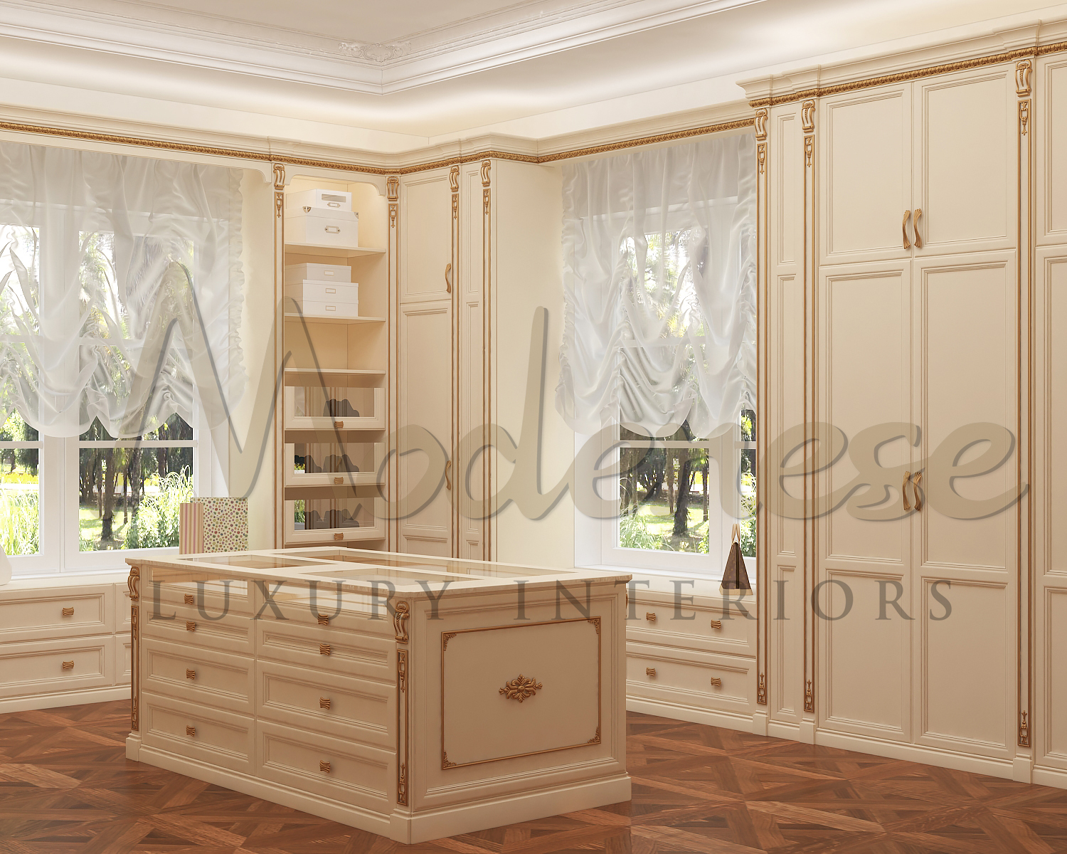 LUXURY DRESSING ROOM DESIGN FOR VILLA IN DUBAI