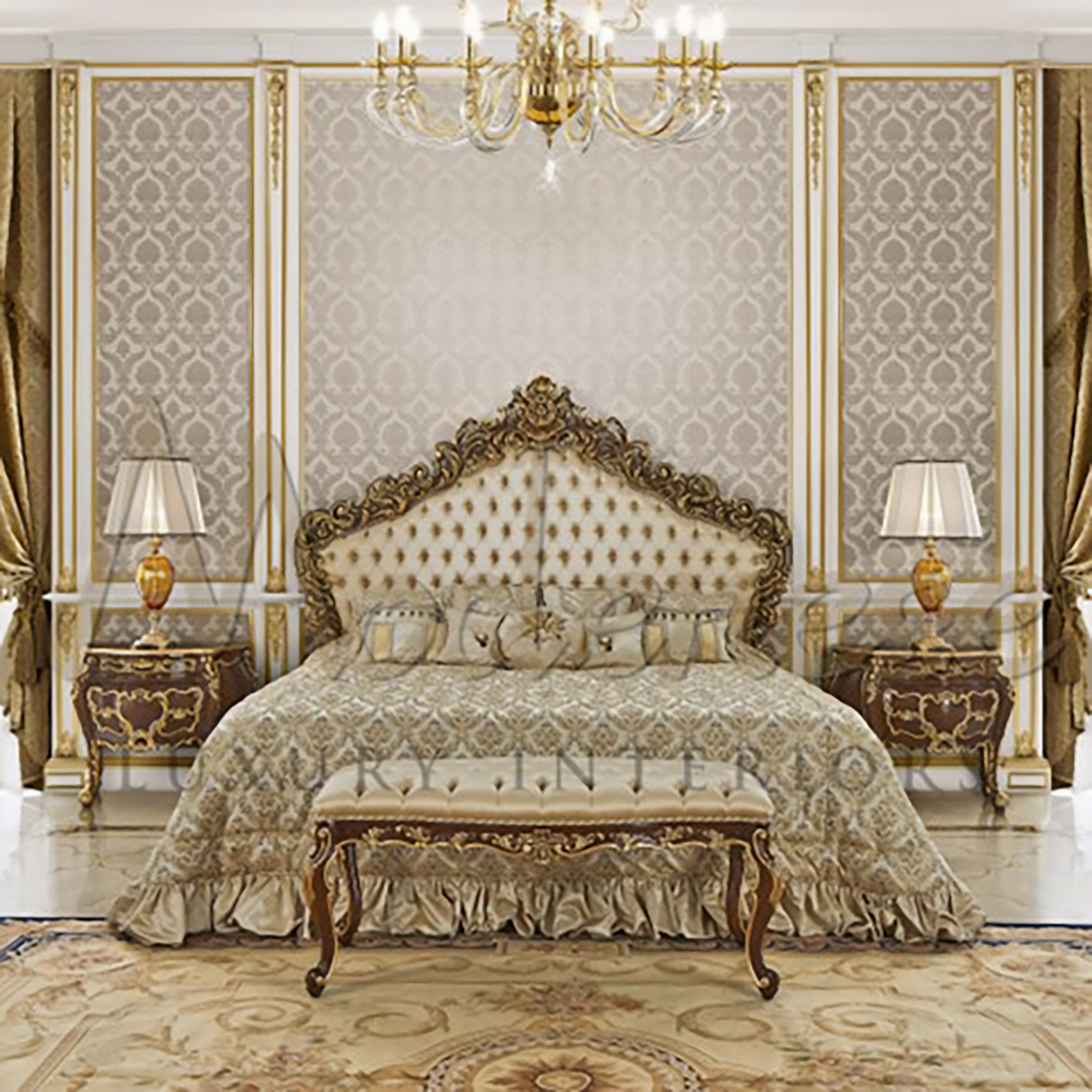 PERFECT BEDROOM INTERIOR FROM MODENESE LUXURY INTERIORS ⋆ Luxury Italian Classic Furniture