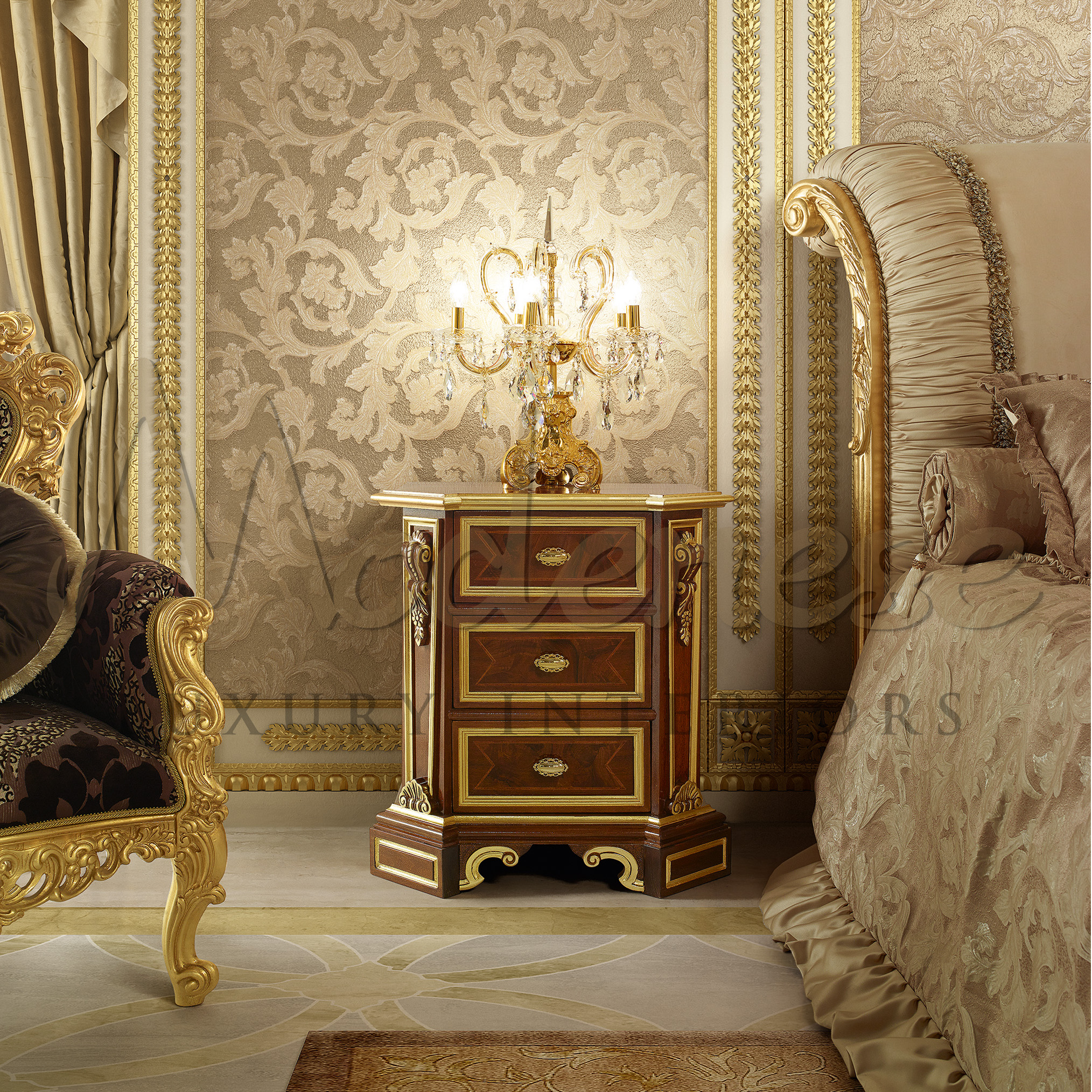 CLASSICAL BEDROOM FOR VILLA IN RIYADH, SAUDI ARABIA