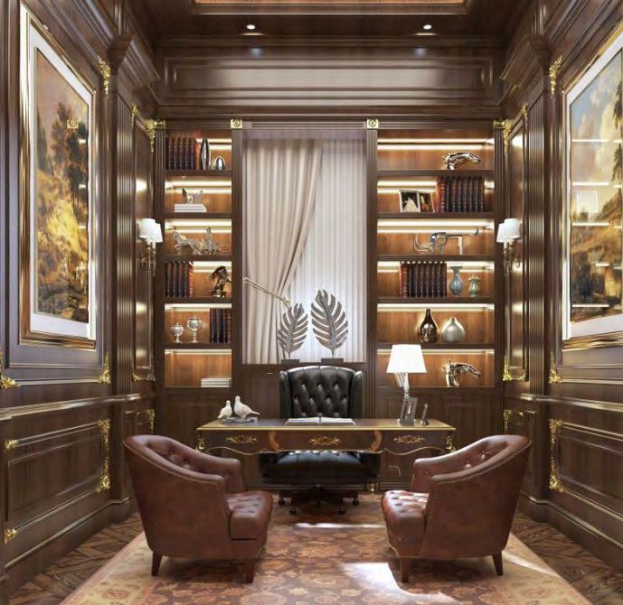 AMAZING CLASSIC OFFICE INTERIOR DESIGN – ALMATY (KAZAKHSTAN)