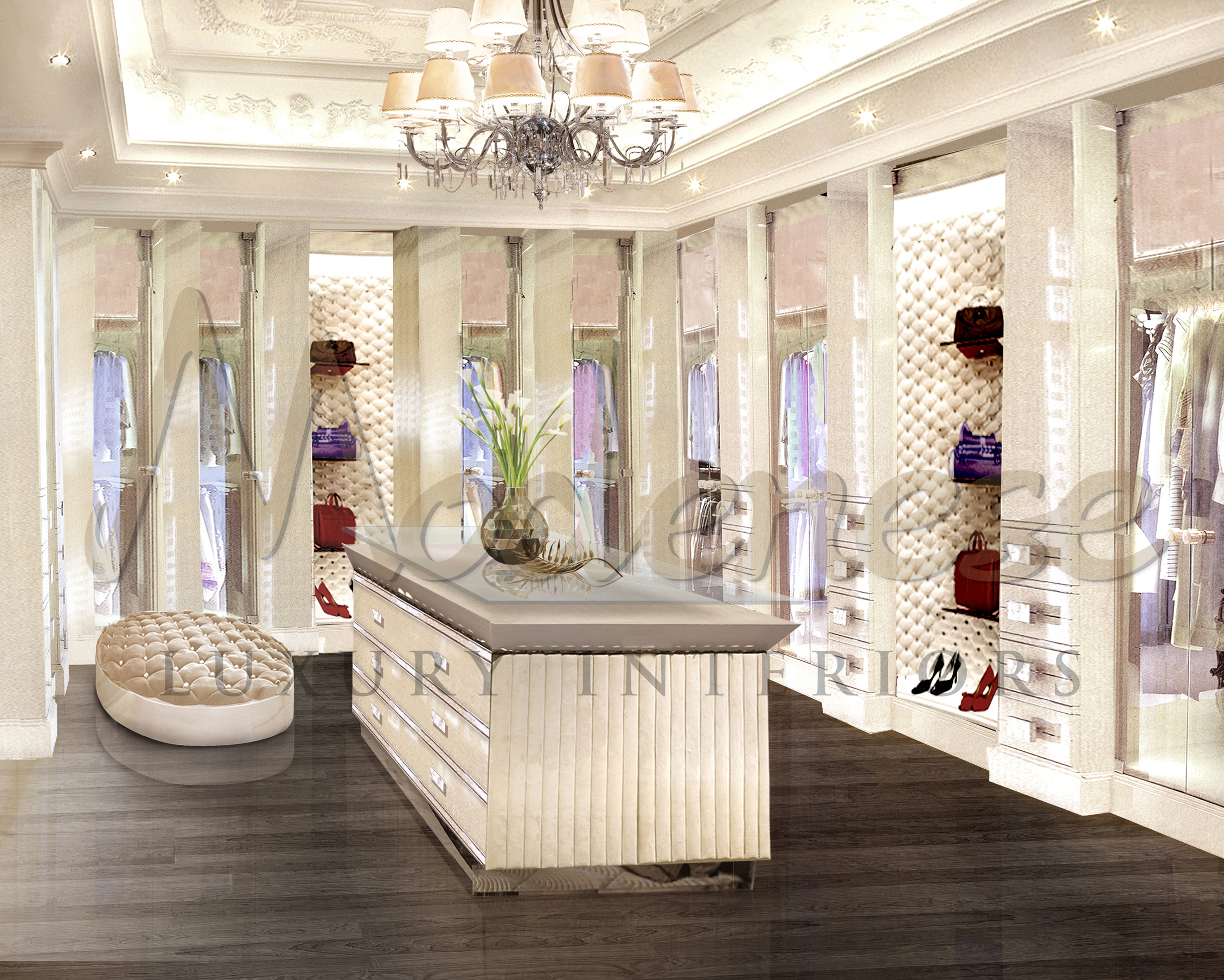 BESPOKE HIGH-END DRESSING ROOMS FOR VILLA IN LUANDA, ANGOLA