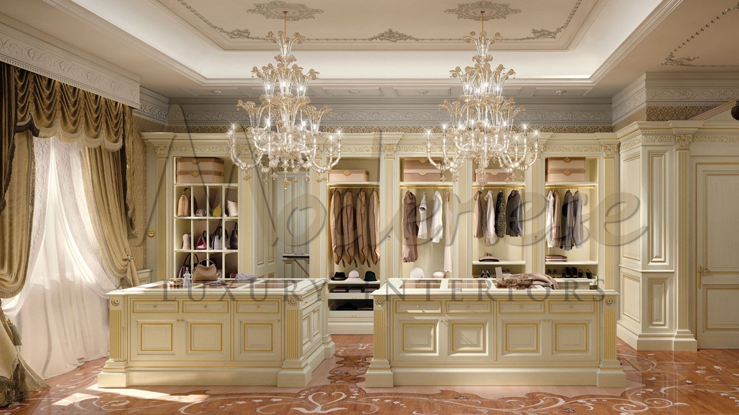 MASTER DRESSING ROOM DESIGN ⋆ Luxury Italian Classic Furniture