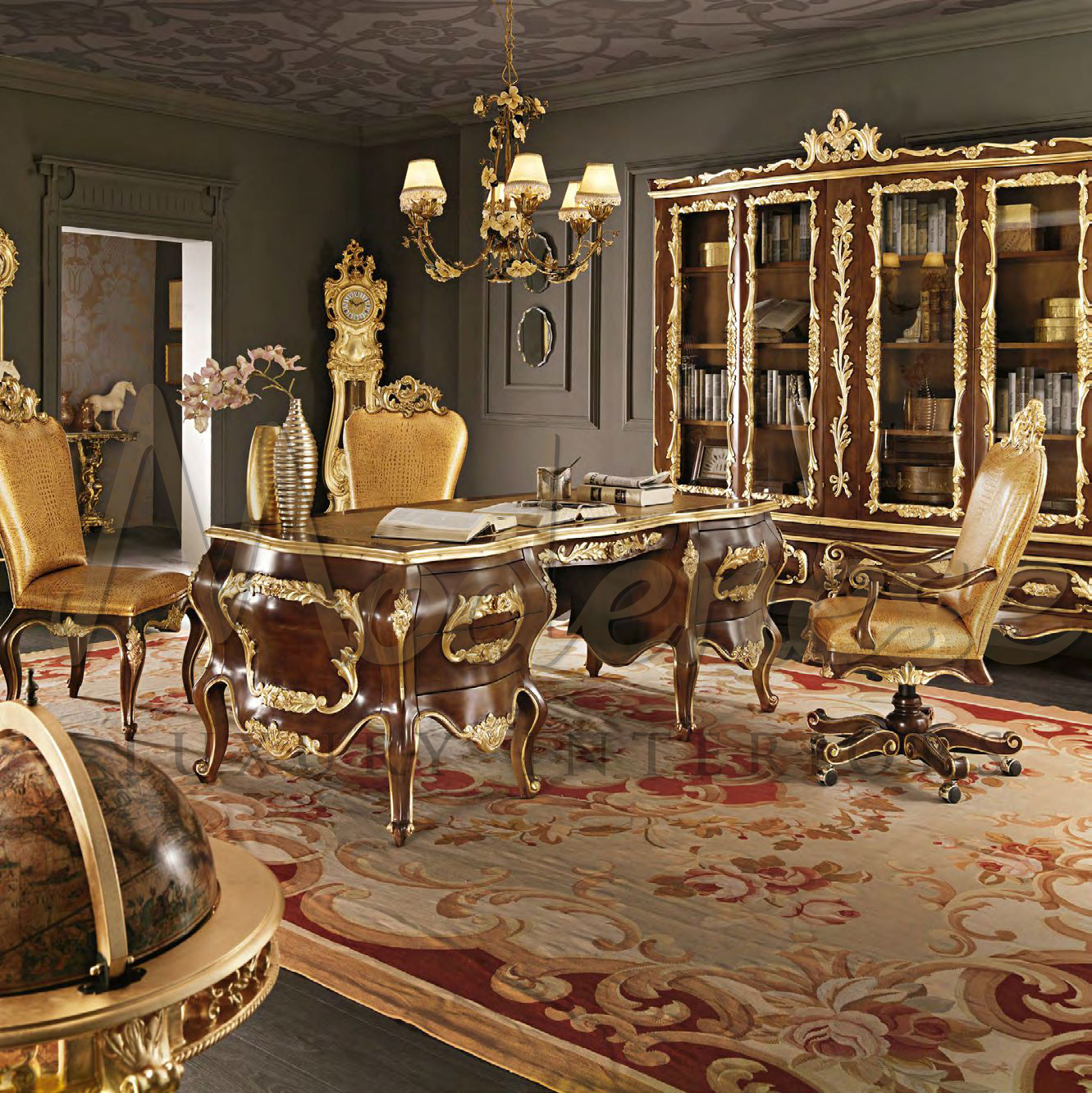 EXQUISITE HOME OFFICE DESIGN FOR APARTMENT IN PARIS, FRANCE