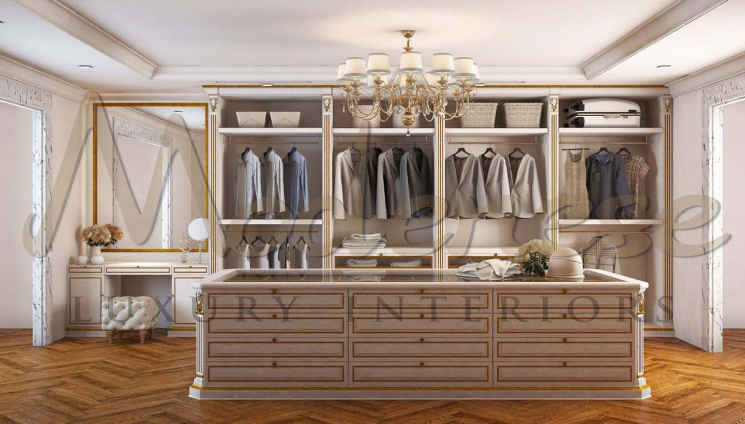 DESIGN OF WARDROBE. ZONING, STYLE, AND PLANNING ⋆ Luxury Italian Classic Furniture