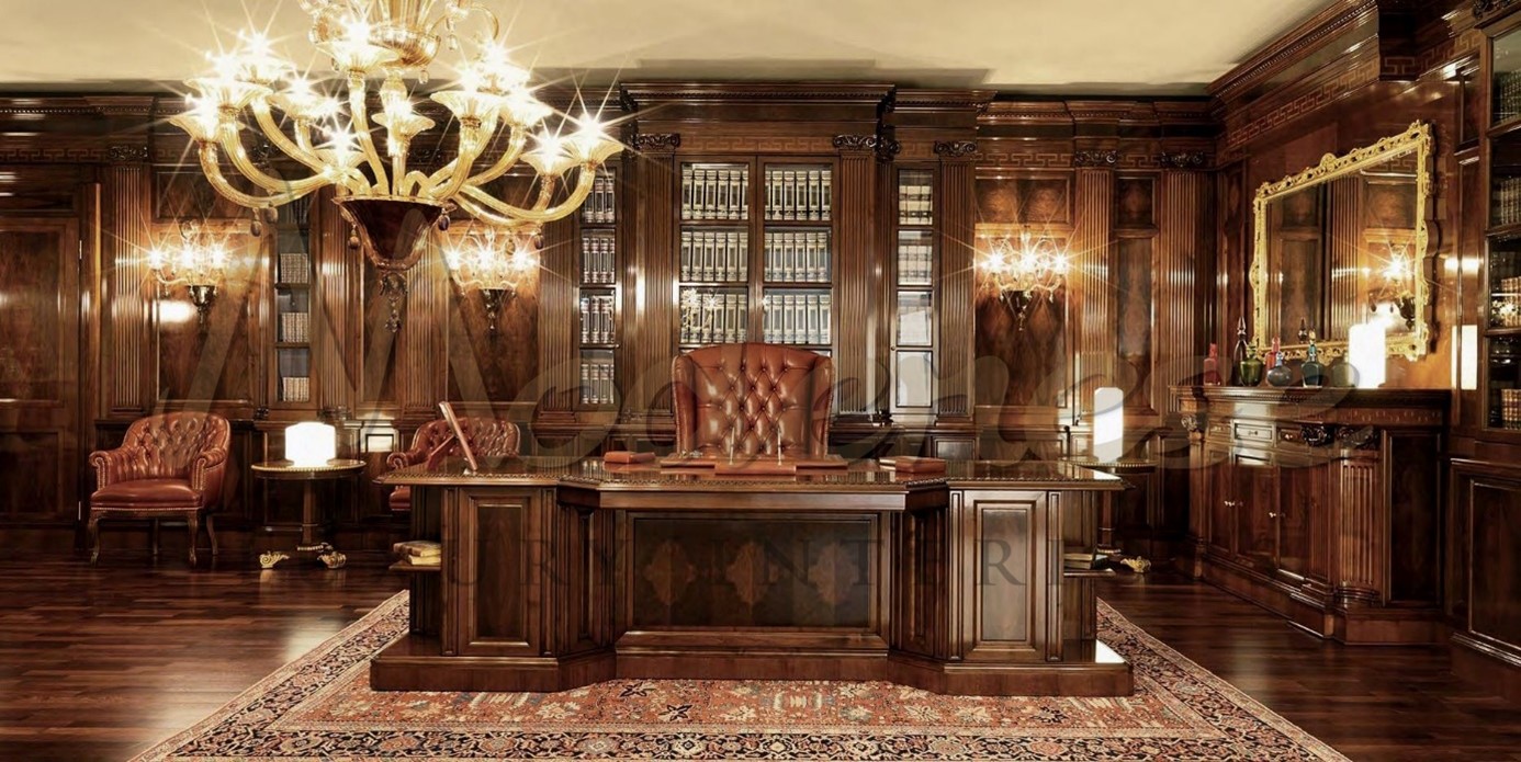 EXECUTIVE OFFICE WITH ELEGANCE IN EVERY ANGLE IN DUBAI ⋆ Luxury Italian Classic Furniture