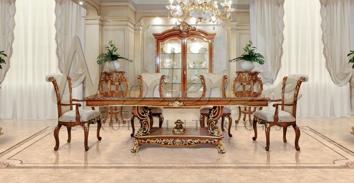 DINING ROOM INTERIOR DESIGN DUBAI ⋆ Luxury Italian Classic Furniture