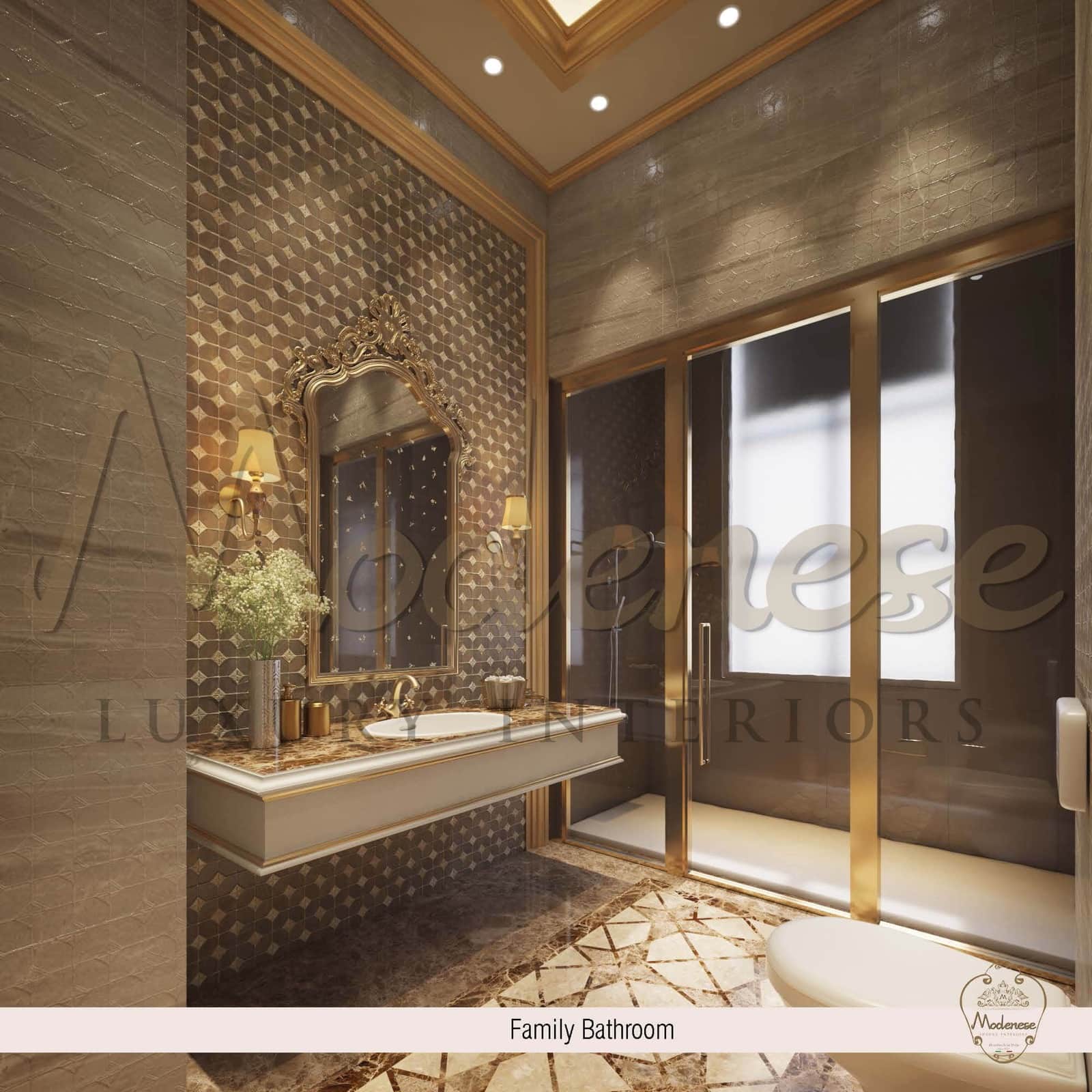 BATHROOM DESIGN FOR LUXURY VILLA IN MECCA, SAUDI ARABIA