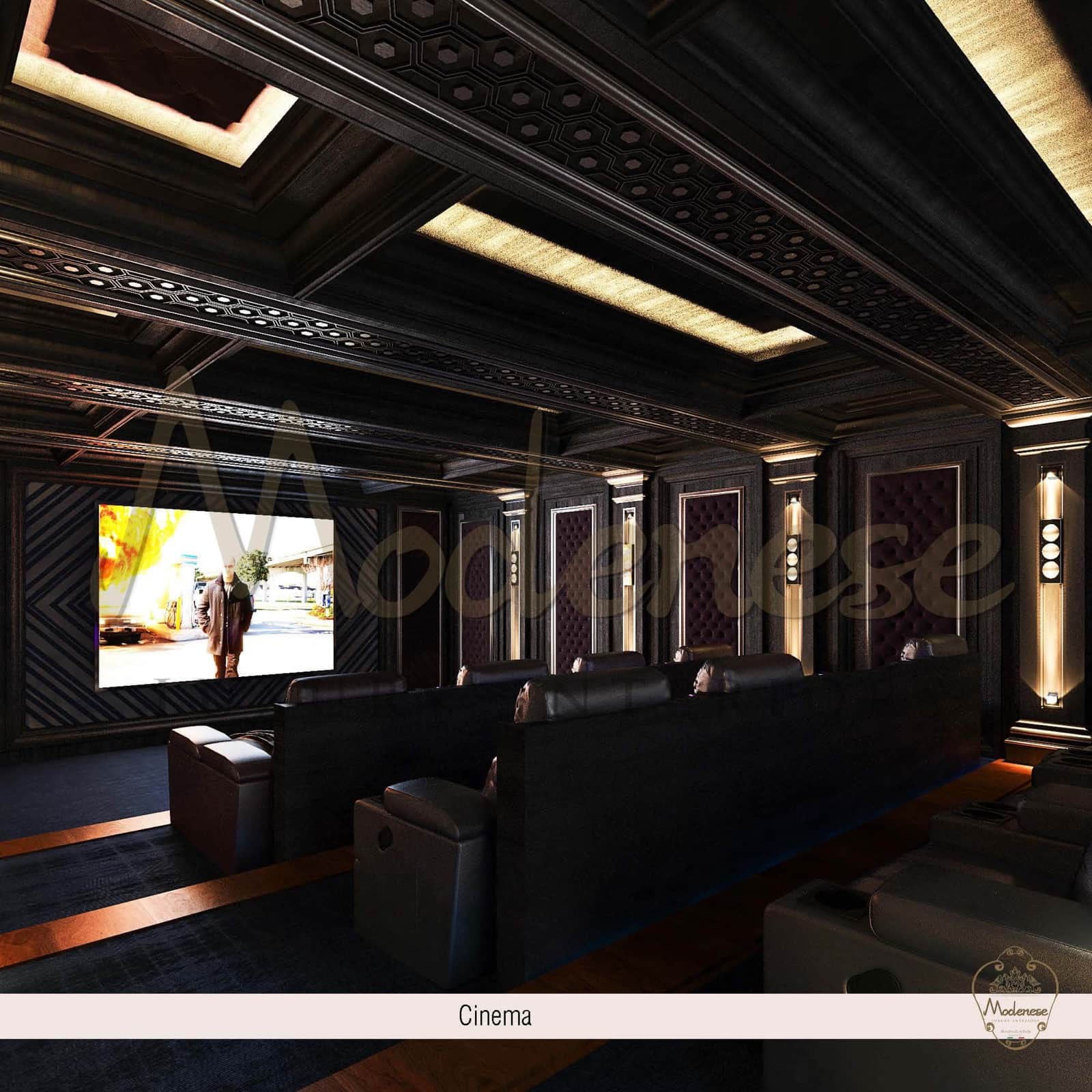 CINEMA HOME DESIGN FOR VILLA IN BAHRAIN